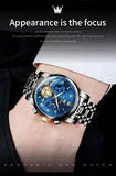 OLEVS Quartz Couple Watch Luxury Brand Waterproof Lunar